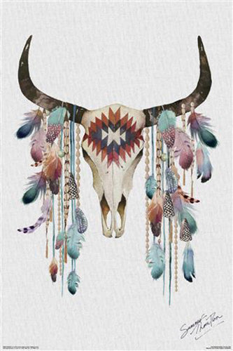 Summer Thornton - Tribal Skull Poster