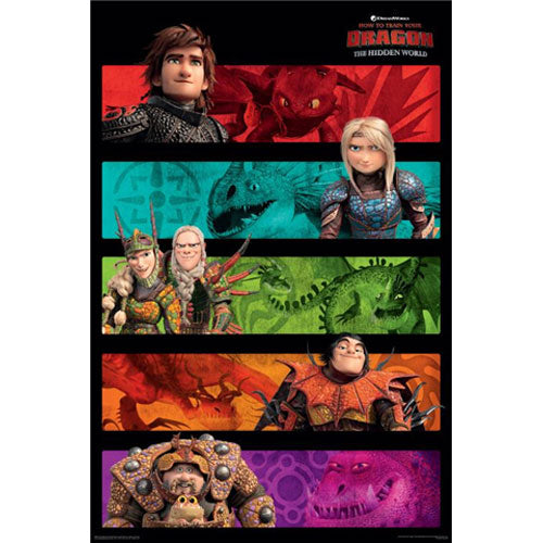 How To Train Your Dragon 3 - Panels Poster