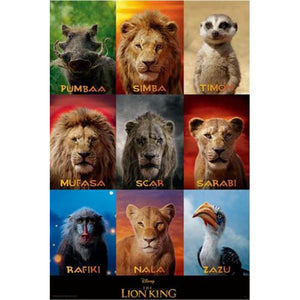 The Lion King (Live Action) - Character Grid Poster