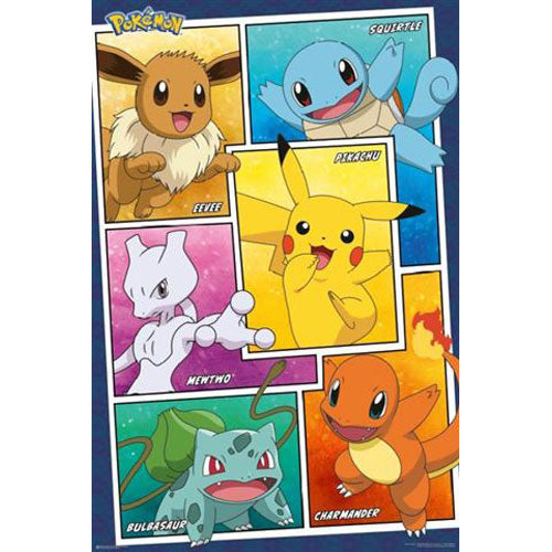 Pokemon - Character Panels Poster