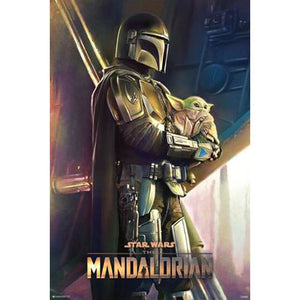 Star Wars: The Mandalorian - Holding The Child Poster