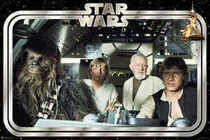 Star Wars Classic - Millennium Falcon Crew Poster