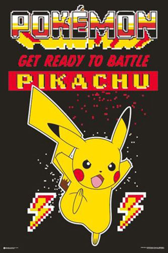 Pokemon - Retro Pikachu Poster