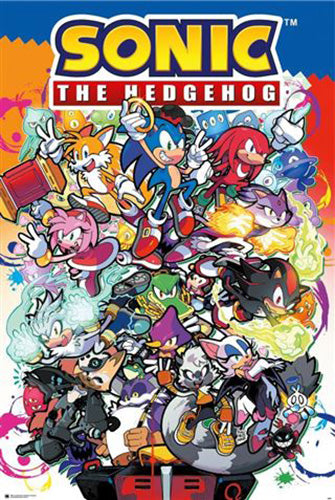 Sonic The Hedgehog - Sonic Comic Characters Poster