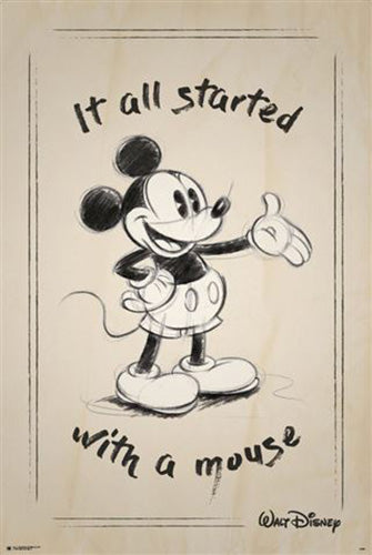 Mickey Mouse - It all started with a Mouse Poster