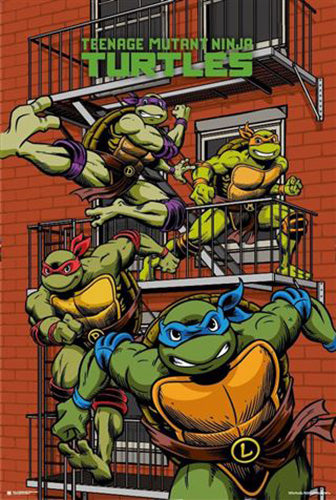 Teenage Mutant Ninja Turtles - Balcony (TMNT) Poster