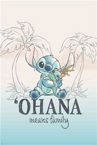 Lilo & Stitch - Ohana Poster