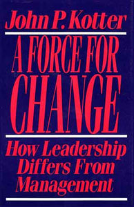 Force For Change: How Leadership Differs from Management