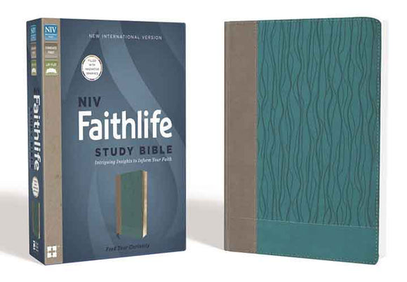 NIV Faithlife Study Bible, Indexed: Intriguing Insights To Inform Your Faith [Gray/Turquoise]