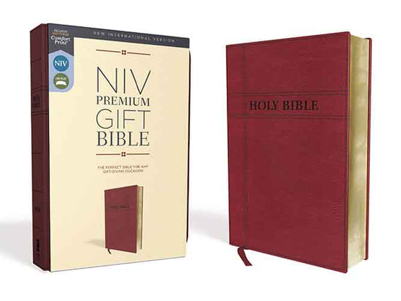 NIV Premium Gift Bible Red Letter Edition [Burgundy]