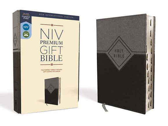 NIV Premium Gift Bible Indexed Red Letter Edition [Black/Gr