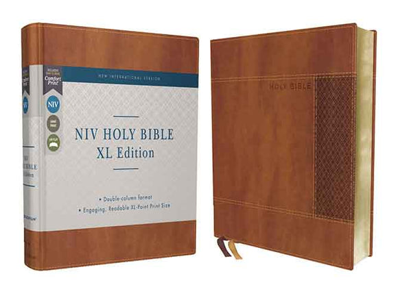 NIV Holy Bible, XL Edition, Leathersoft, Comfort Print [Brown]