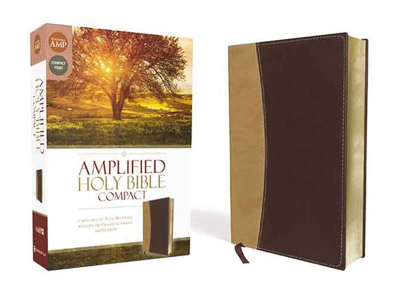 Amplified Holy Bible, Compact: Captures the Full Meaning Behind the Original Greek and Hebrew [Camel/Burgundy]