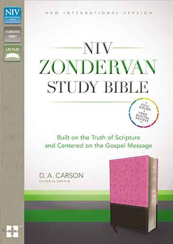 NIV Zondervan Study Bible, Indexed: Built On The Truth Of Scripture And Centered On The Gospel Message [Duo-Tone Orchid/Chocolate]