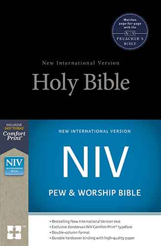 NIV, Pew And Worship Bible [Black]