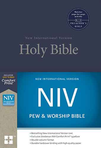 NIV, Pew And Worship Bible [Blue]