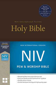 NIV, Pew And Worship Bible [Brown]