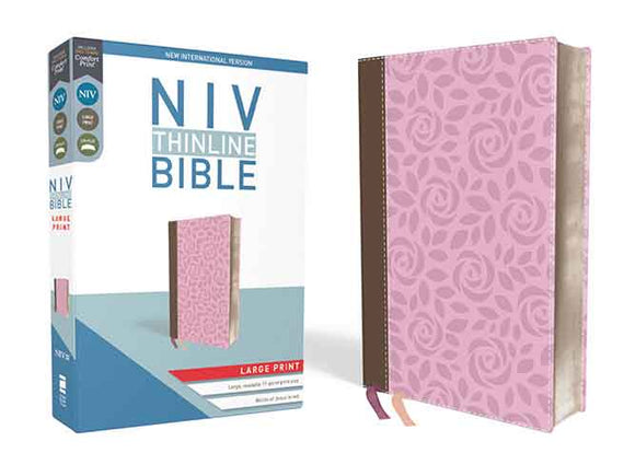 NIV Thinline Bible Red Letter Edition [Large Print, Pink]