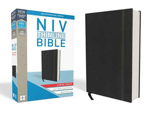 NIV Thinline Bible Red Letter Edition [Large Print, Black]