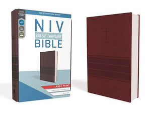 NIV Value Thinline Bible [Large Print, Burgundy]