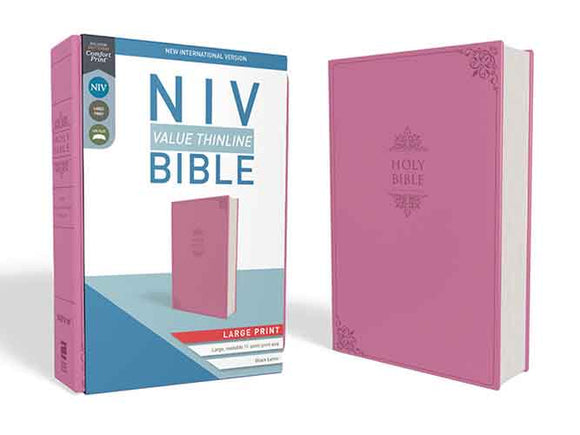 NIV Value Thinline Bible [Large Print, Pink]