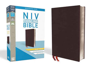 NIV Thinline Bible Indexed Red Letter Edition [Giant Print, Bu