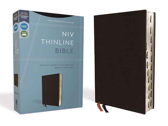 NIV Thinline Bible Indexed Red Letter Edition [Black]