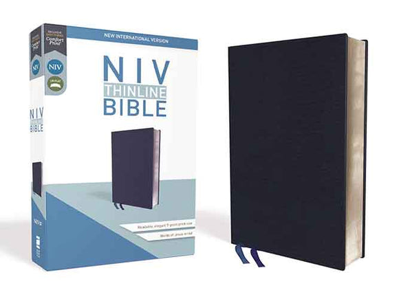 NIV Thinline Bible Red Letter Edition [Navy]