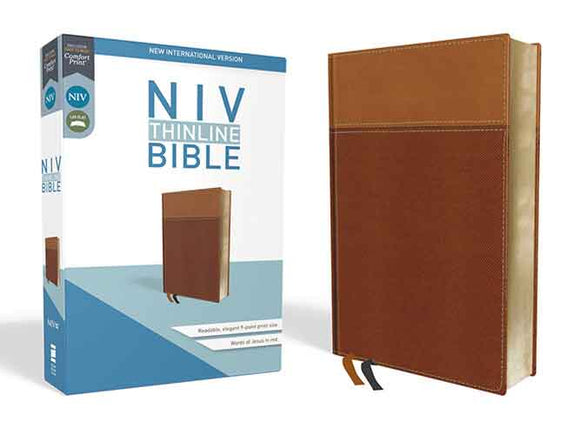 NIV Thinline Bible Red Letter Edition [Tan]