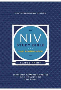 NIV Study Bible, Fully Revised Edition, Large Print, Hardcover, Red Letter, Comfort Print