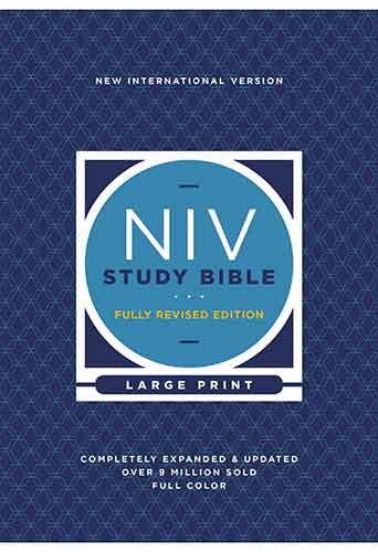 NIV Study Bible, Fully Revised Edition, Large Print, Hardcover, Red Letter, Comfort Print