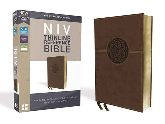 NIV Thinline Reference Bible Red Letter Edition [Brown]