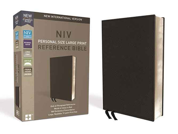 NIV Personal Size Reference Bible Red Letter Edition [Large Print, Black]