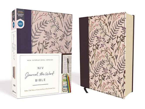 NIV Journal The Word Bible Red Letter Edition [Pink Floral]