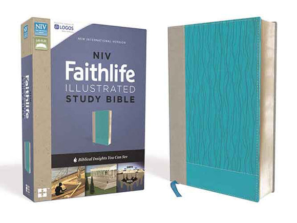 NIV Faithlife Illustrated Study Bible, Indexed: Insights You Can See [Gray/Blue]