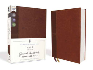 NASB Journal The Word Reference Bible, Red Letter Edition, 1995 Text, Comfort Print [Brown]