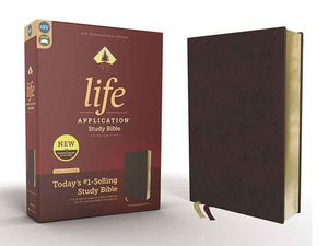 NIV Life Application Study Bible Red Letter Edition [Burgundy