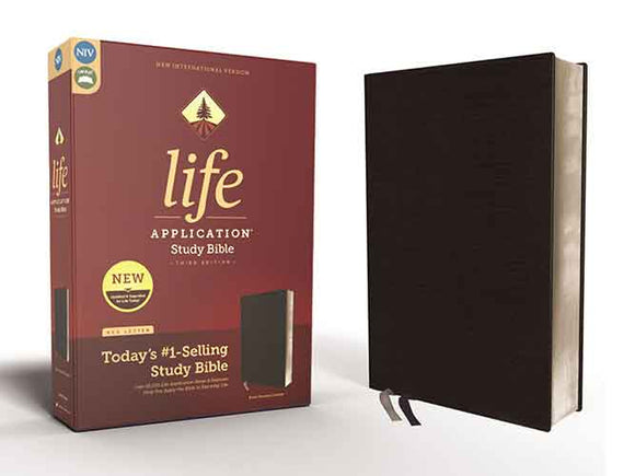 NIV Life Application Study Bible Red Letter Edition [Black]