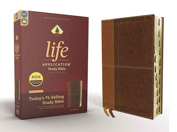 NIV Life Application Study Bible Indexed Red Letter Edition [Bro