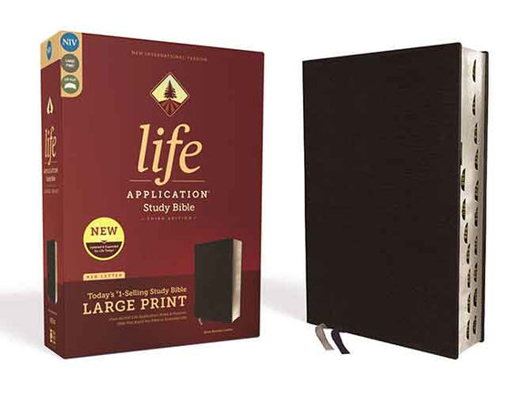 NIV Life Application Study Bible Thumb Indexed Red Letter Edition [Third Edition, Large Print]