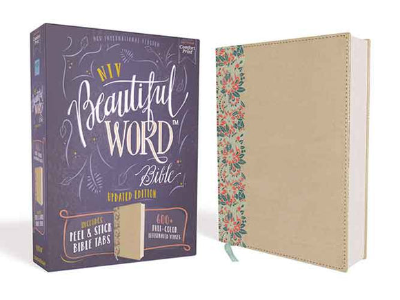 NIV Beautiful Word Bible Red Letter Edition [Gold/Floral]