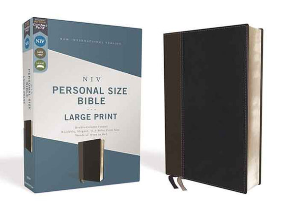 NIV Personal Size Bible Red Letter Edition [Large Print, Black]