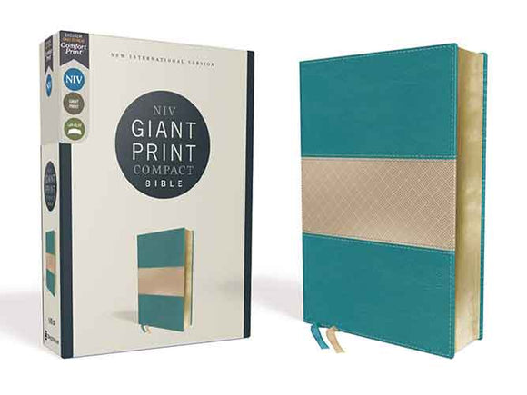 NIV Compact Bible Red Letter Edition [Teal, Giant Print]