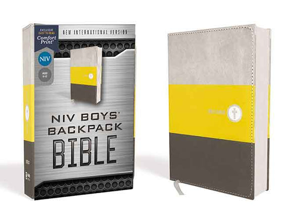 NIV Boys' Backpack Bible Compact Red Letter Edition [Yello