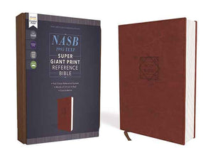 NASB Reference Bible Red Letter Edition [Brown, Super Giant Print