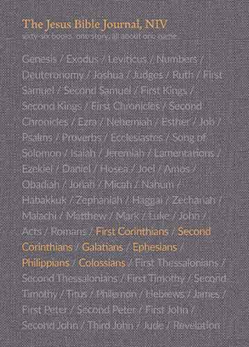 The Jesus Bible Journal, 1 Corinthians - Colossians, NIV, Paperback, Comfort Print