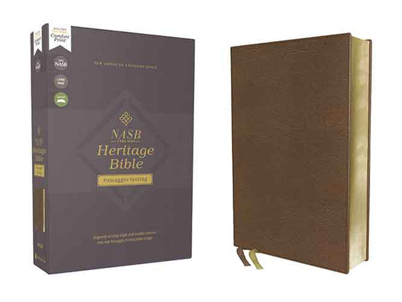 NASB Heritage Bible 1995 Text Edition [Passagio Setting, Brown]