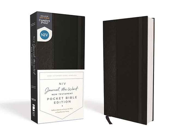 NIV Journal The Word New Testament, Pocket Bible Edition, Red Letter, Comfort Print [Black]