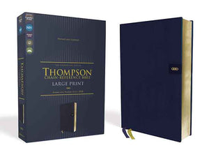 NIV Thompson Chain-Reference Bible, Large Print, Red Letter, Comfort Print [Navy]