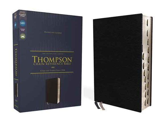 NIV Thompson Chain-Reference Bible, Thumb Indexed, Red Letter, Comfort Print [Black]